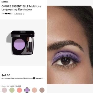CHANEL Ombre Essentielle Multi-Use Longwearing Eyeshadow - 232 Lilas Poudré. NIB